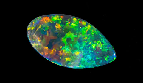 A Lightning Ridge black opal