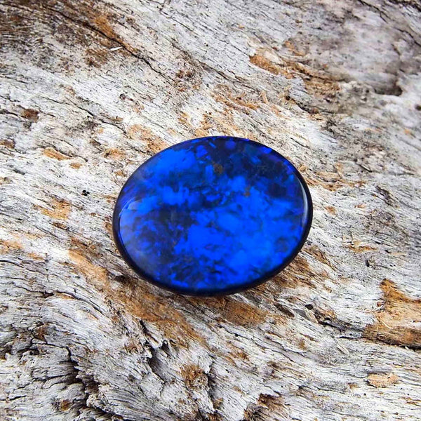 ‘Midnight Blue’ Solid Black Australian Opal - Black Star Opal