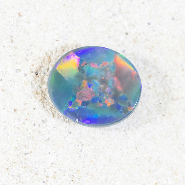 'Rainbow Star' Solid Australian Opal - Black Star Opal